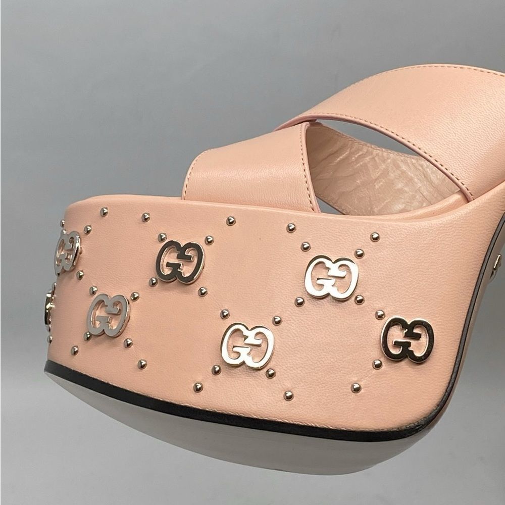 Gucci Interlocking Gg Stud-Detailed Platform Sand… - image 6
